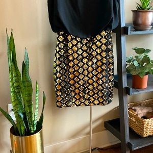 Sequin Gold/Black Dress
